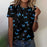 Women's Butterfly Colorful Printing Short Sleeve