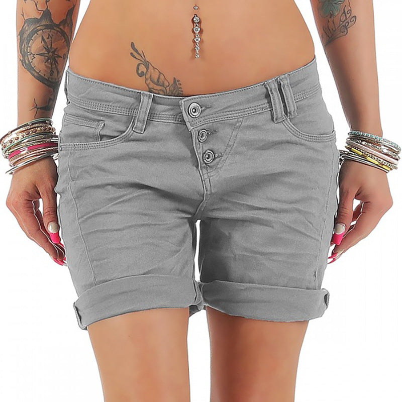 Women's Casual slim shorts