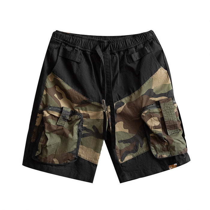 Multi Pocket Camo Cargo Shorts For Men