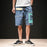 Contrast Oversized Cargo Shorts