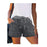 Women's Summer Comfortable Elastic Waist Shorts Fitness Casual Shorts With Pockets