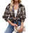 Casual Fashion Street Loose Plaid Shirt For Women