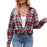 Casual Fashion Street Loose Plaid Shirt For Women