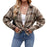 Casual Fashion Street Loose Plaid Shirt For Women