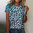 Fashion Leopard Print Casual Short Sleeve