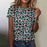 Fashion Leopard Print Casual Short Sleeve