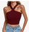 Women's Knitted Inner Match Bottoming Shirt Halterneck Vest