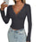 European And American Autumn And Winter Y2g Women's Elegant Slim Solid Color Long Sleeve Top