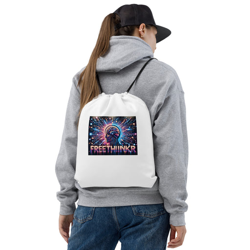 Free Thinker Drawstring bag