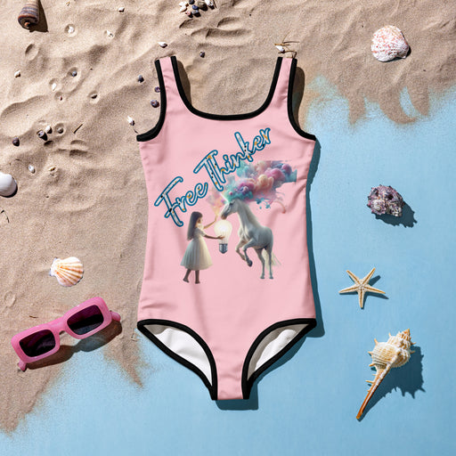 "Enchanted Glow" All-Over Print Kids Swimsuit