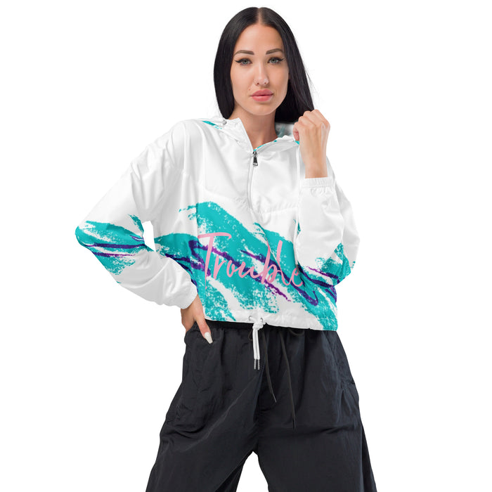 "From the 90s" Women’s cropped windbreaker