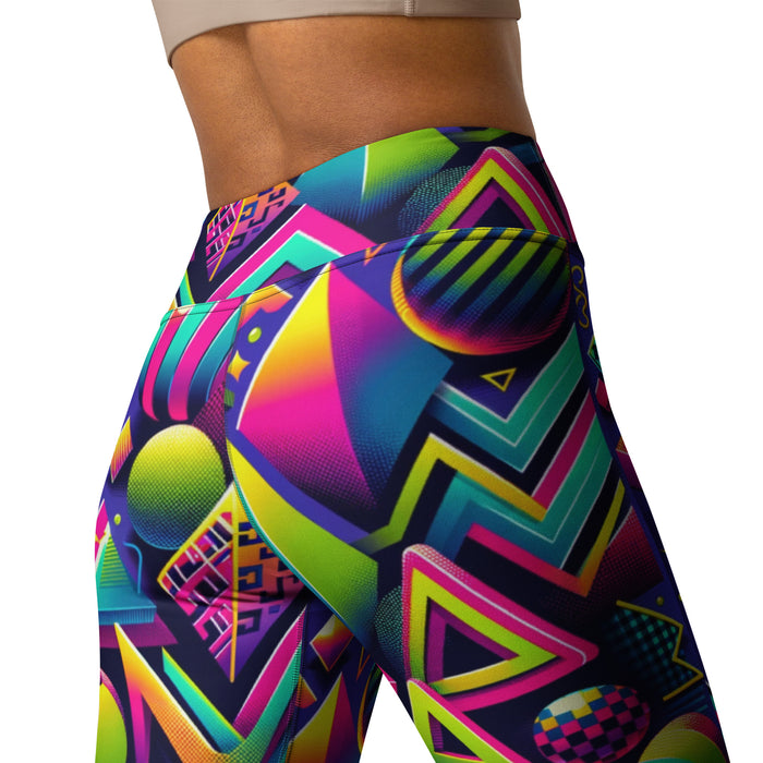 "Electric Rave" Yoga Leggings