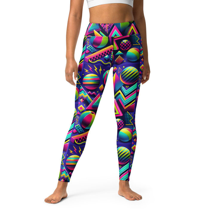 "Electric Rave" Yoga Leggings