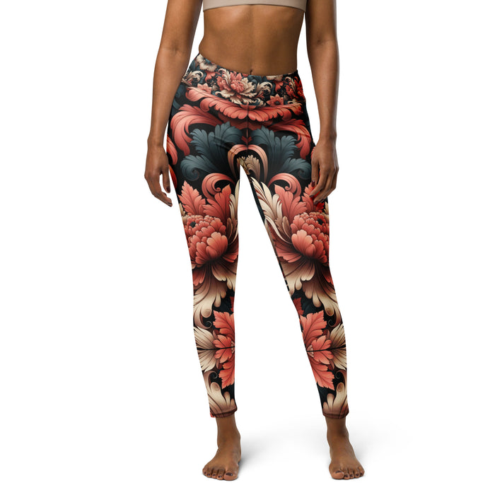 "Baroque Blossom" Yoga Leggings