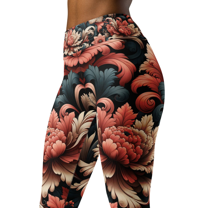 "Baroque Blossom" Yoga Leggings