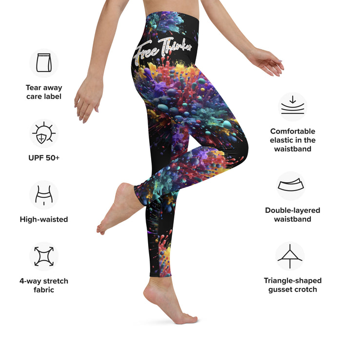 "Cosmic Splash" Yoga Leggings