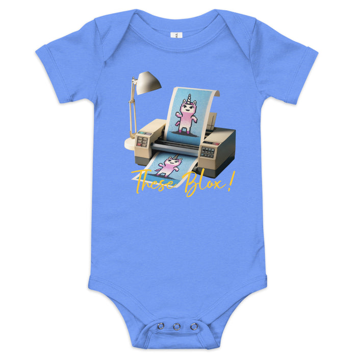 "These Blox!" Baby short sleeve one piece