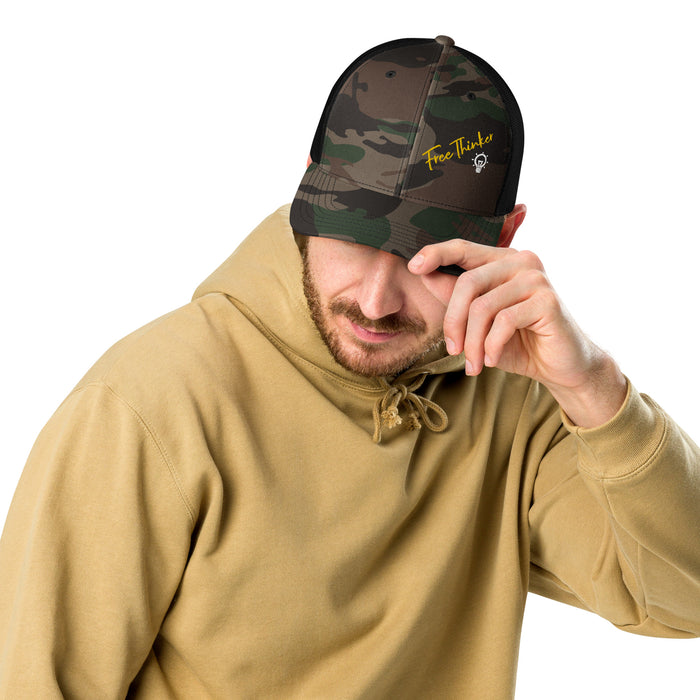 FreeThinker Camouflage trucker hat