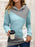 Casual Loose Hooded Color Contrast Women's Sweater Fleece Shirt