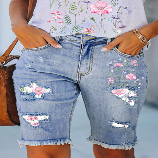 New Style Women's Ripped Denim Shorts