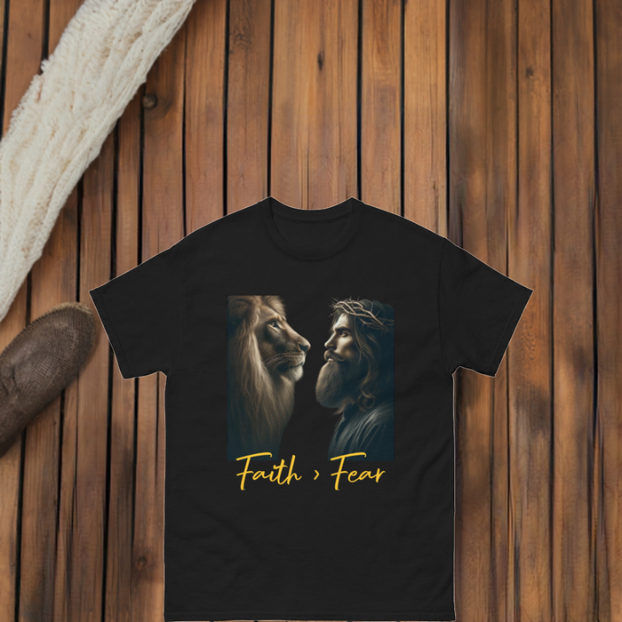 "Faith > Fear" Men's classic tee