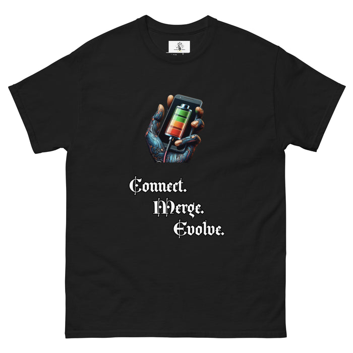 "Connect. Merge. Evolve." Men's classic tee