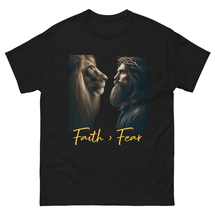 "Faith > Fear" Men's classic tee