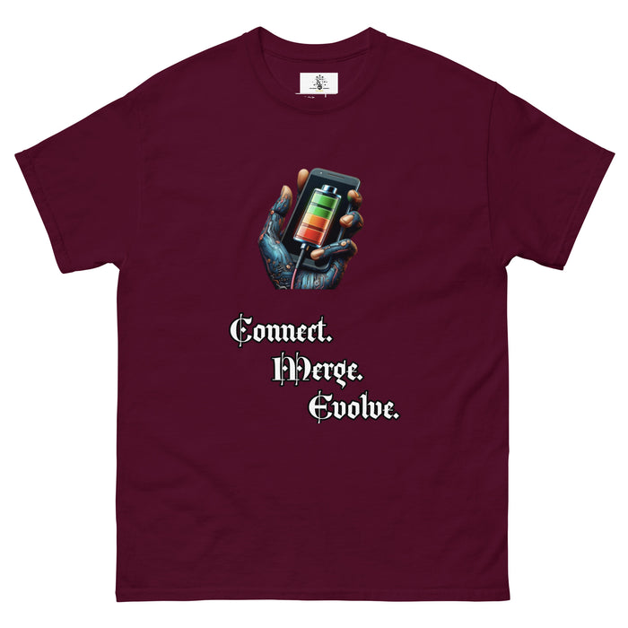 "Connect. Merge. Evolve." Men's classic tee