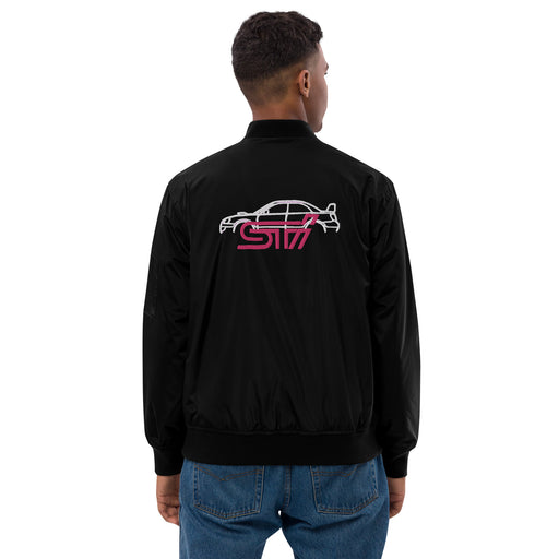 "STI Silhouette" Premium recycled bomber jacket