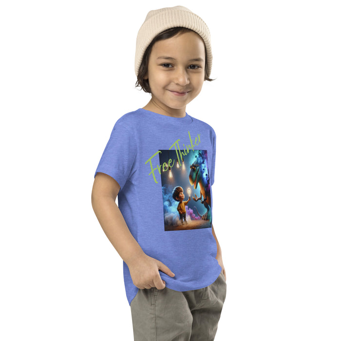 "Dino Glow Adventure" Toddler Short Sleeve Tee