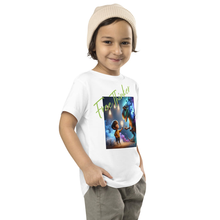 "Dino Glow Adventure" Toddler Short Sleeve Tee