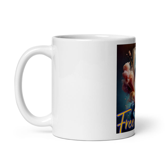 White glossy mug