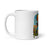 White glossy mug